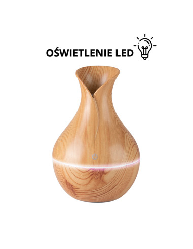Aroma diffuser air humidifier spa 17 light wood 130ml