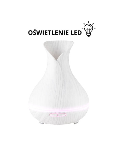 Aroma diffuser air humidifier spa 15 white wood 550 ml + timer