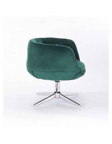 Hroove Salon Chair - Green Velour Bella Furniture Ireland BFHR333CROSS