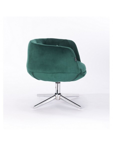 Hroove Salon Chair - Green Velour Bella Furniture Ireland BFHR333CROSS