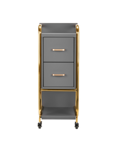 GABBIANO HAIRDRESSER TROLLEY SOLO GOLD GRAY