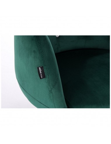 Hroove Salon Chair - Green Velour Bella Furniture Ireland BFHR333CROSS