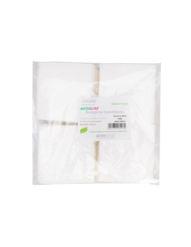 COTTON COMPRESSES NATURLINE 150G 16.5cm x18cm