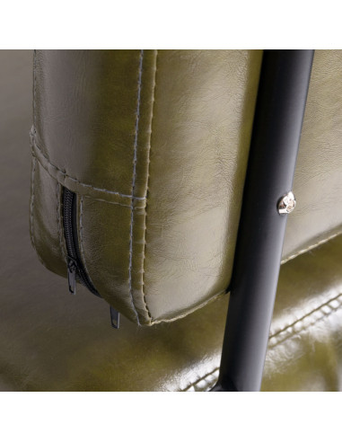 GABBIANO HAIRDRESSING CHAIR KATANIA LUFT GREEN