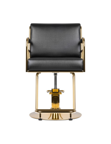 GABBIANO HAIRDRESSING CHAIR PRATO GOLD - BLACK