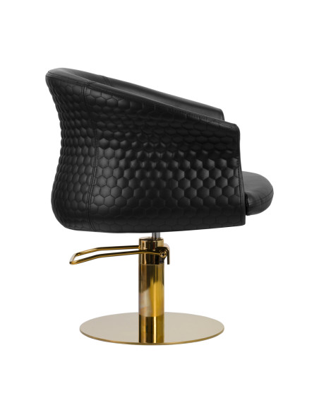 Gabbiano hairdressing chair Wersal gold black