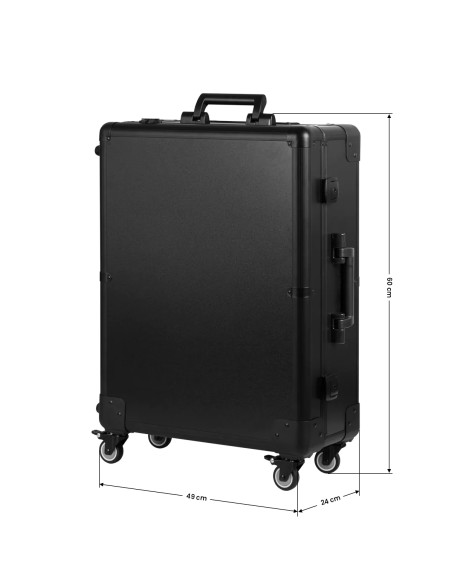 BOX PORTABLE STAND WITH BLACK SPEAKERS