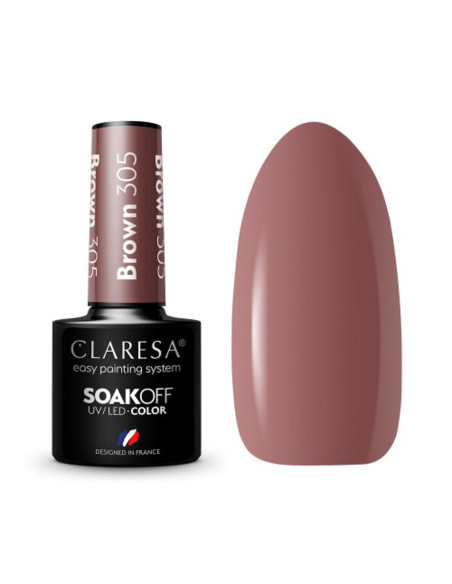CLARESA Hybrid nail polish BROWN 305 -5g