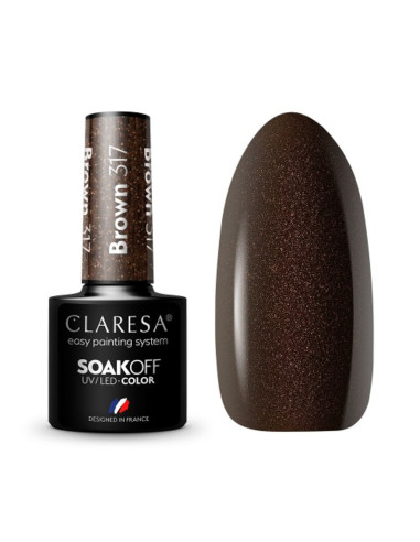CLARESA Hybrid nail polish BROWN 317 -5g