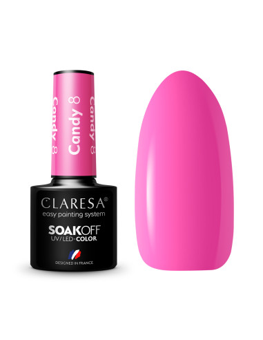 CLARESA Hybrid nail polish CANDY 8