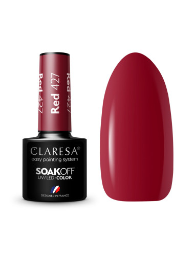 CLARESA Hybrid nail polish RED 427 -5g  
