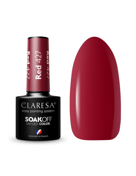 CLARESA Hybrid nail polish RED 427 -5g  