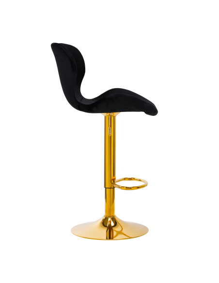 BAR STOOL QS-B15 VELVET BLACK