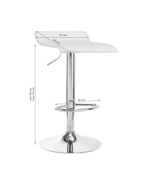 BAR STOOL QS-B08 WHITE