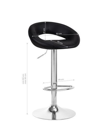 BAR STOOL QS-B10 BLACK