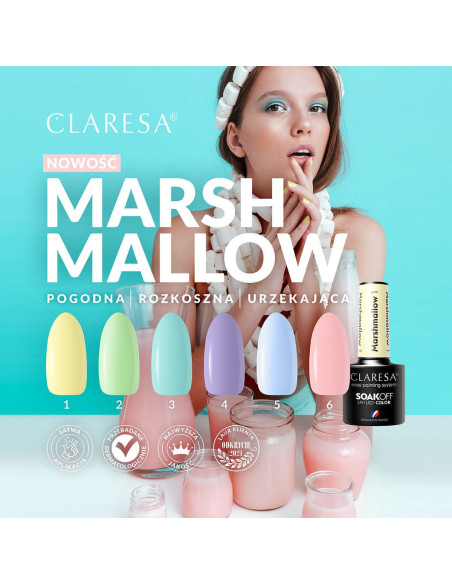CLARESA hybrid polish MARSHMALLOW 4 5g