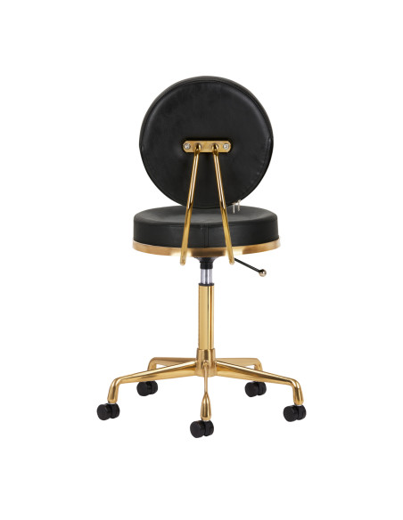 COSMETIC STOOL H5 GOLD BLACK