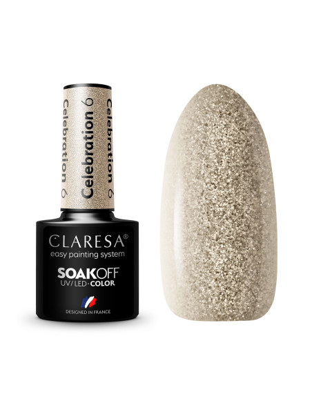 CLARESA Hybrid nail polish CELEBRATION 6 -5g