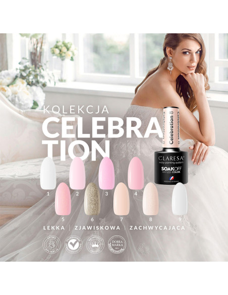 CLARESA Hybrid nail polish CELEBRATION 7 -5g