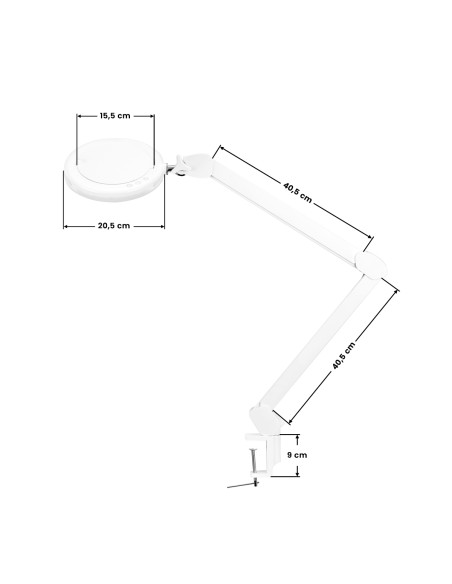 LED LUPA LED GLOW 8021 LAMP ADJUSTABLE COLOR OF LIGHT