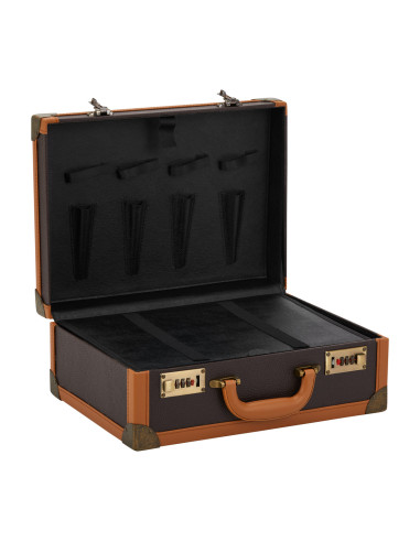 BARBER BROWN HAIRDRESSING SUITCASE