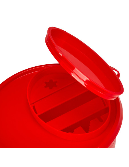MEDICAL WASTE CONTAINER 2 L RED
