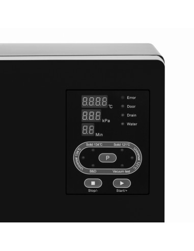 LAFOMED AUTOCLAVE STANDARD LINE LFSS08AA LED WITH PRINTER 8 L CL. B MEDICAL BLACK