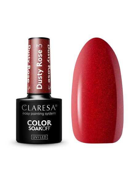 CLARESA Hybrid nail polish DUSTY ROSE 3 -5g