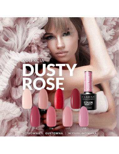 CLARESA Hybrid nail polish DUSTY ROSE 7 -5g