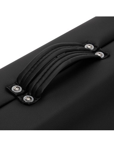 WOODEN FOLDING MASSAGE TABLE COMFORT ACTIVFIZJO LUX 3-SECTIONS 190X70 BLACK