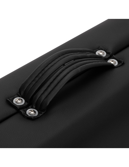 WOODEN FOLDING MASSAGE TABLE COMFORT ACTIVFIZJO LUX 3-SECTIONS 190X70 BLACK