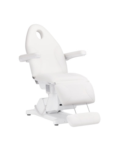 Sillon Basic electric cosmetic chair 3 motors white 