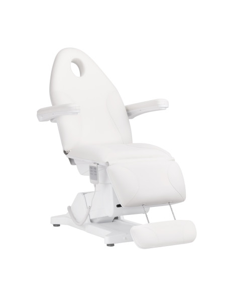 Sillon Basic electric cosmetic chair 3 motors white 
