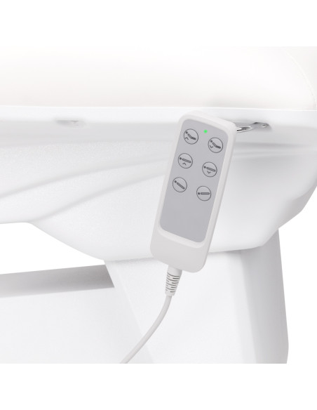 Sillon Basic electric cosmetic chair 3 motors white 