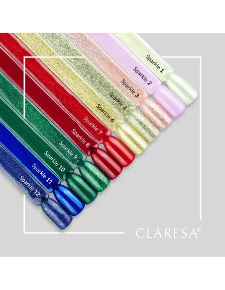 CLARESA Hybrid nail polish SPARKLE 12 -5g
