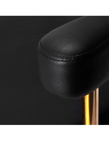 Gabbiano hairdressing chair Granda gold black
