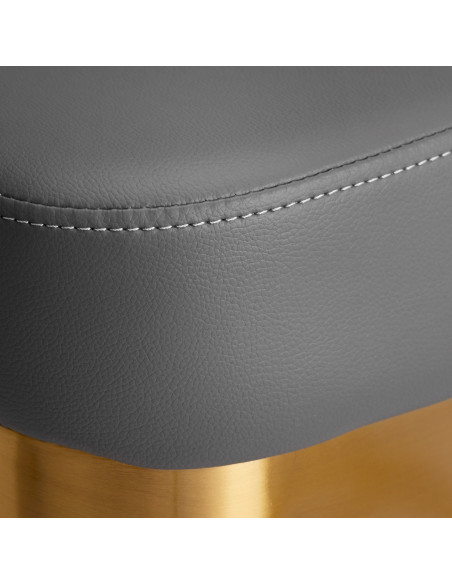 Gabbiano hairdressing chair Granda gold grey