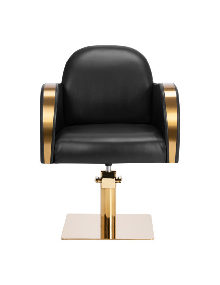 Gabbiano hairdressing chair Malaga gold black