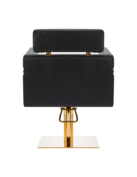 Gabbiano hairdressing chair Toledo gold black
