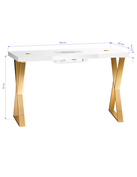 Momo 04-GL cosmetic desk with absorber