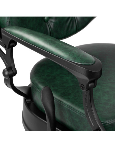 Barber chair Gabbiano President green