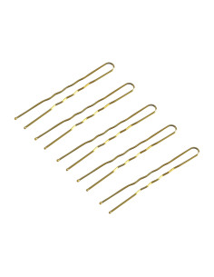 Hairdresser's hair bows E-57 120 pcs. 5.6 cm gold