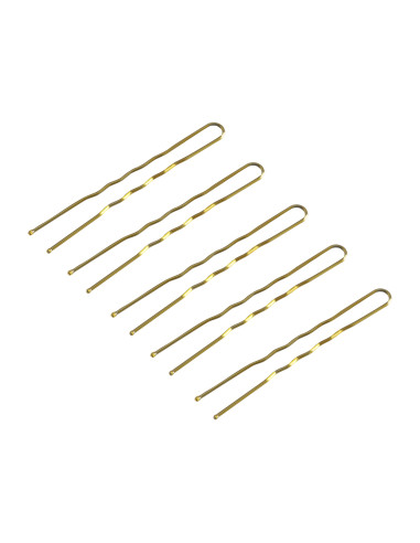 Hairdresser's hair bows E-57 120 pcs. 5.6 cm gold