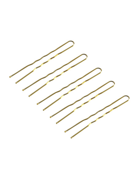 Hairdresser's hair bows E-57 120 pcs. 5.6 cm gold