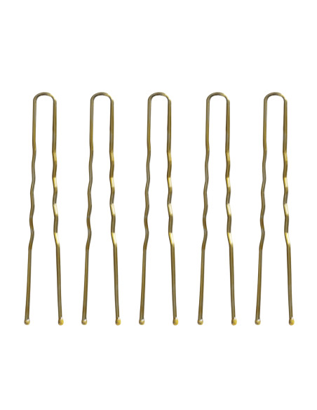 Hairdresser's hair bows E-57 120 pcs. 5.6 cm gold