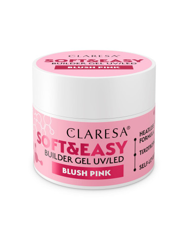 Claresa builder gel Soft&Easy blush pink 90g