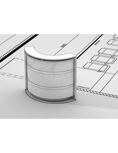 Salon Reception Desk - R19 Micro Bella Furniture Ireland