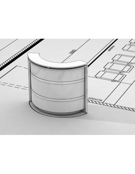 Salon Reception Desk - R19 Micro Bella Furniture Ireland