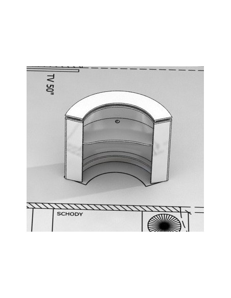 Salon Reception Desk - R19 Micro Bella Furniture Ireland