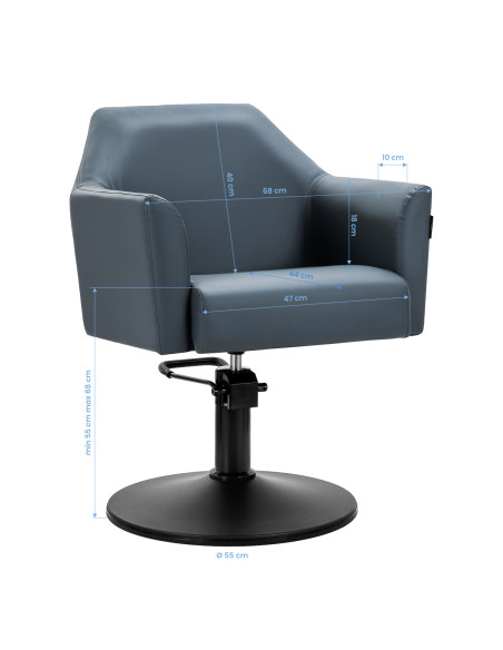 Gabbiano Styling chair 008-75 graphite